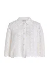 Marlies Grace Exclusive Rosamund Crocheted Cotton Jacket In White