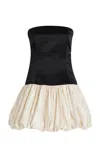 Marlies Grace Exclusive Satin Bubble Dress In Black