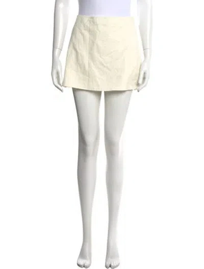 Pre-owned Marlies Grace Mini Skirt In White