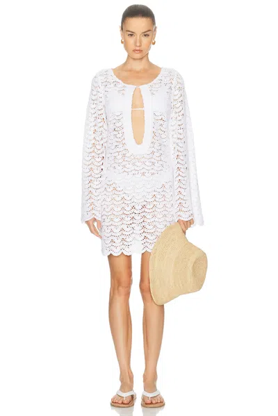 Marlies Grace Rosamund Crochet Dress In White