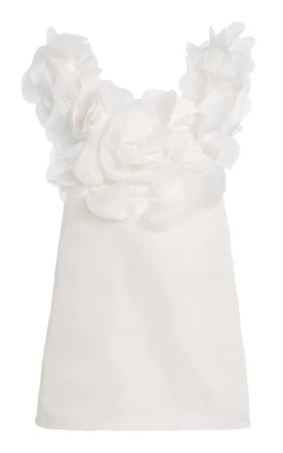 Marlies Grace Sofia Organza Mini Dress In White