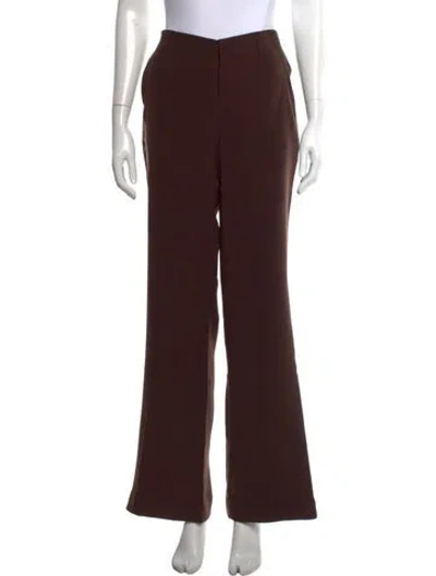 Pre-owned Marlies Grace Wide Leg Pants In Brown