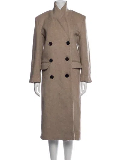 Pre-owned Marlies Grace Wool Coat W/ Tags In Neutrals