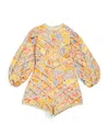 Marlo Cotton Floral Avelle Playsuit In Multi