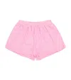 Marlo Cotton Gingham Elara Shorts In Pink