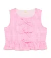 Marlo Cotton Gingham Elara Top In Pink