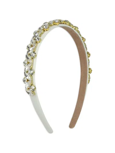 Marlo Kids' Crystal Embellished Hair Accessory In Neutral