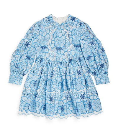 Marlo Kids' Embroidered Evangeline Dress (3-16 Years) In Multi