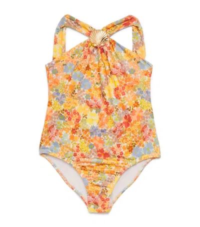 Marlo Kids' Floral Avelle Swimsuit In Multi
