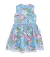 Marlo Floral-embroidered Rosaline Dress In Blue