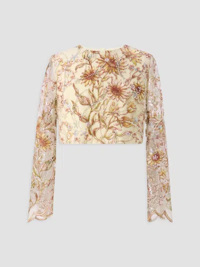 Marlo Girl's Little Girl's & Girl's Golden Hour Starla Sequin Embroidery Top In Multi