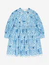 Marlo Girls Evangeline Embroidered Dress In Multicoloured