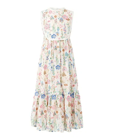 Marlo Girls' Everly Embroidered Maxi Dress - Little Kid, Big Kid In Multi