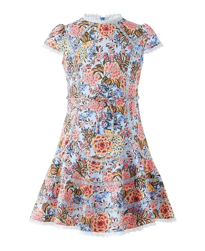 Marlo Girls' Iliana Cotton Mini Dress - Little Kid, Big Kid In Multi
