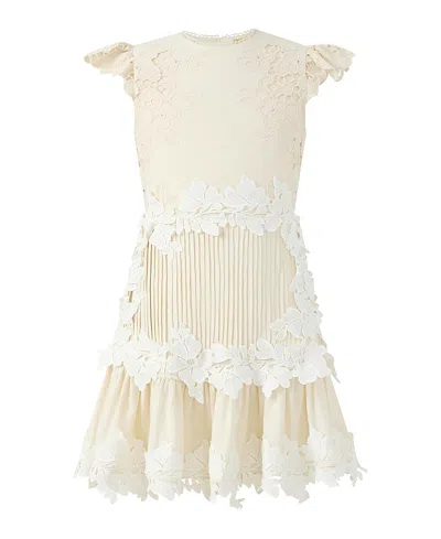 Marlo Girls' Kaitlyn Embroidered Mini Dress - Little Kid, Big Kid In White