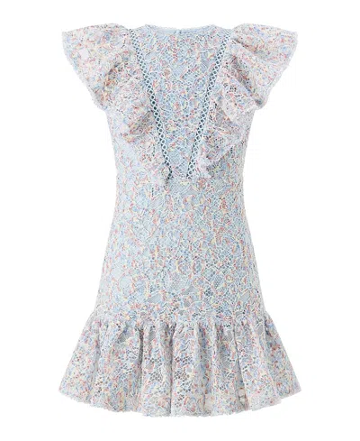 Marlo Girls' Ryleigh Embroidered Mini Dress - Little Kid, Big Kid In White