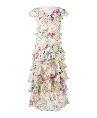 Marlo Girls' Seraphina Frill Maxi Dress - Little Kid, Big Kid In Multi