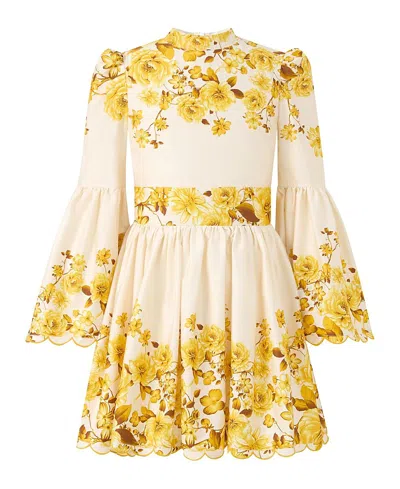 Marlo Girls' Solene Mini Dress - Little Kid, Big Kid In Yellow