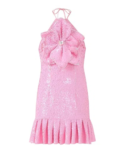 Marlo Girls' Valery Sequin Mini Dress - Little Kid, Big Kid In Pink