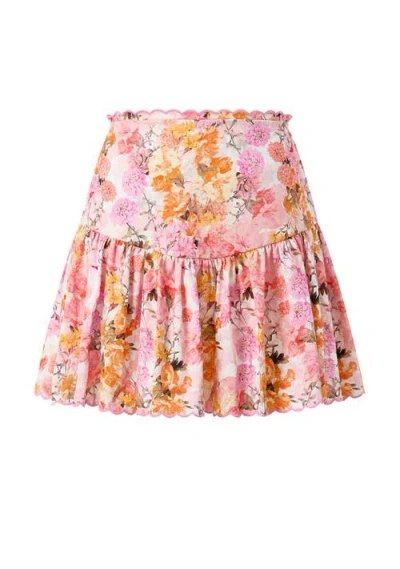 Marlo Kids Alessia Cotton Mini Skirt In Multi