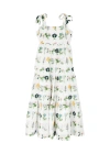 Marlo Kids Freya Floral-embroidered Cotton Dress In Multi Multi