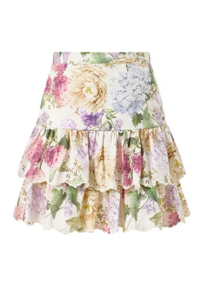 Marlo Kids Seraphina Cotton Mini Skirt In Multi