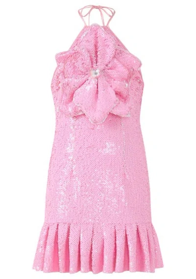 Marlo Kids Valery Sequin Mini Dress In Pink
