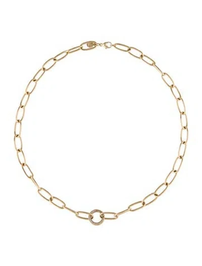 Pre-owned Marlo Laz 14k Diamond Sardinia Iii Chain Necklace, 18" In Multi