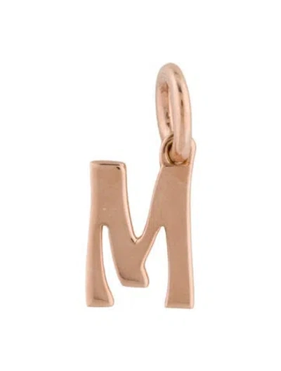 Pre-owned Marlo Laz 14k Initial "m" Charm In Multi