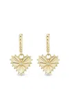 Marlo Laz Women's Agape 14k Yellow Gold Diamond Earrings In Gold