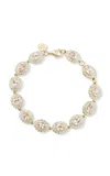 Marlo Laz Ali 14k Yellow Gold; Diamond And Morganite Bracelet In Light Pink