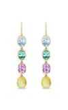Marlo Laz Birth Of Venus 14k Yellow Gold Multi-stone Earrings