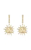 Marlo Laz El Sol 14k Yellow Gold Earrings