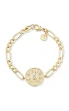 Marlo Laz Mini En Route 14k Yellow Gold Diamond Bracelet In Gold