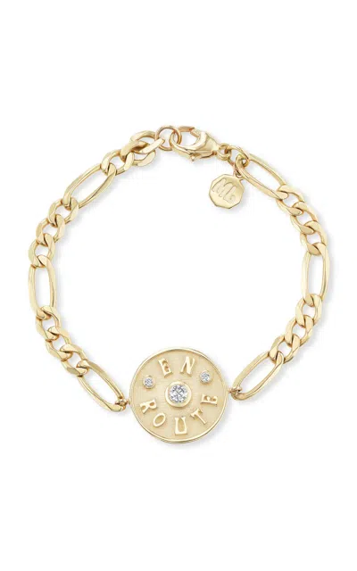 Marlo Laz Mini En Route 14k Yellow Gold Diamond Bracelet