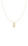 Marlo Laz Per Chi Sogna Mini Dream Token 14k Yellow Gold Diamond Necklace In Gold