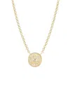 Marlo Laz Petite En Route 14k Yellow Gold Diamond Necklace In Gold
