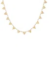 Marlo Laz Southwestern Heart 14k Yellow Gold Diamond Choker