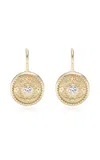 Marlo Laz Southwestern Lasso 14k Yellow Gold Diamond Earrings