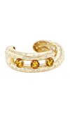 Marlo Laz The Camins Del Sol 14k Yellow Gold Cuff In Gold