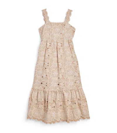Marlo Kids' Riley Maxi Dress In Neutrals