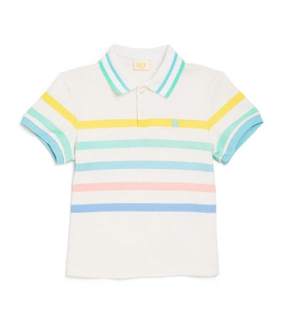 Marlo Kids'  Striped Ashton Polo Shirt (3-16 Years) In Multi