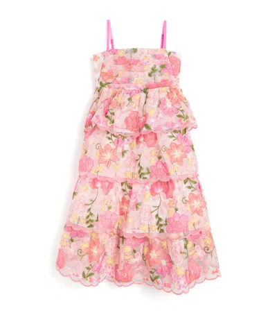 Marlo Kids' Tiered Avery Dress In Pink
