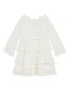 Marlo Wonderland Embroidered Dress In White