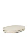 Marloe Marloe Lava & Bone Plate (set Of Two) In Neutral