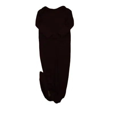 Pre-owned Marlowe & Co Kids' Unisex Maroon Nightgown In Brown
