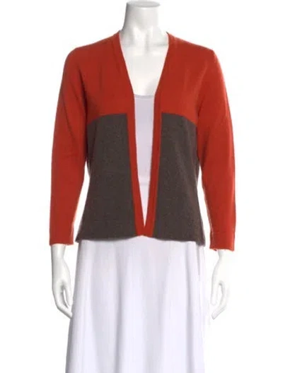 Pre-owned Marlowe Cashmere Colorblock Pattern Sweater In Multi