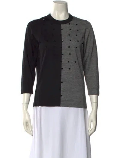 Pre-owned Marlowe Cashmere Crew Neck Sweater In Black