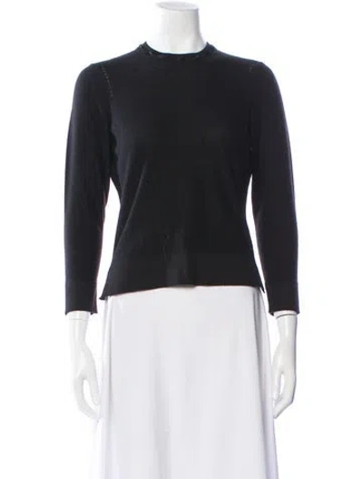 Pre-owned Marlowe Cashmere Crew Neck Sweater In Black