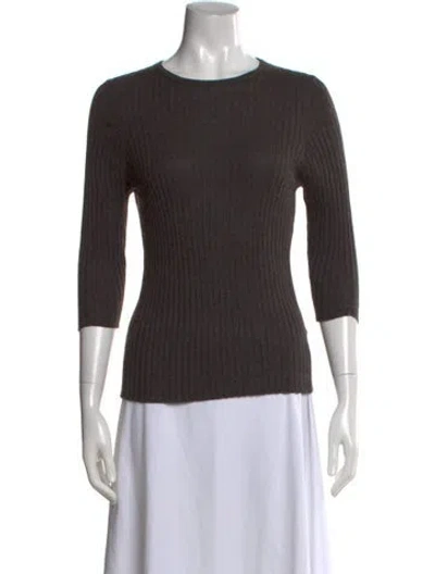 Pre-owned Marlowe Cashmere Crew Neck Sweater In Gray